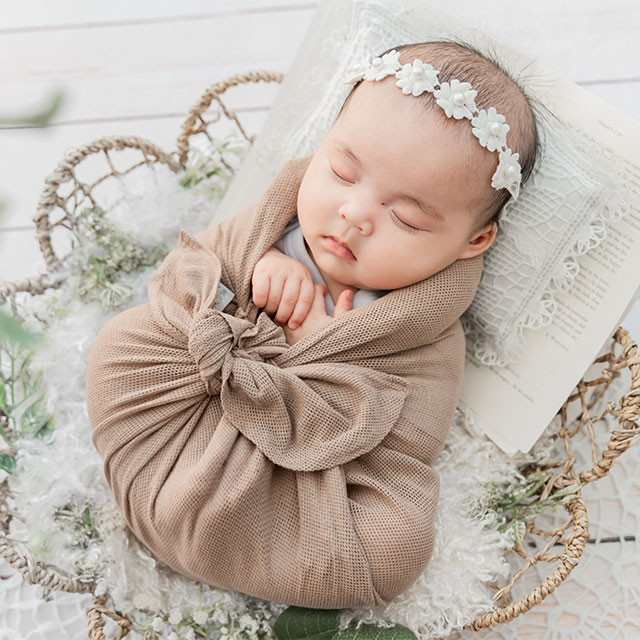 草木染おひなまき くるみ 着用イメージ