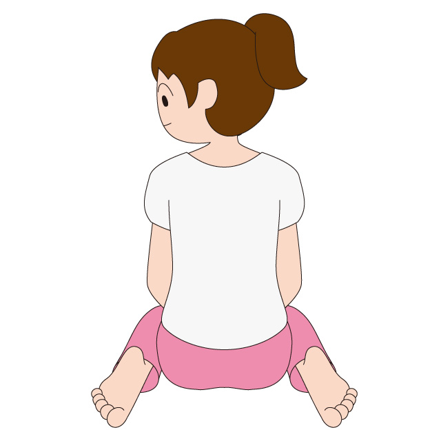 座り方NG　ぺたんこ座り